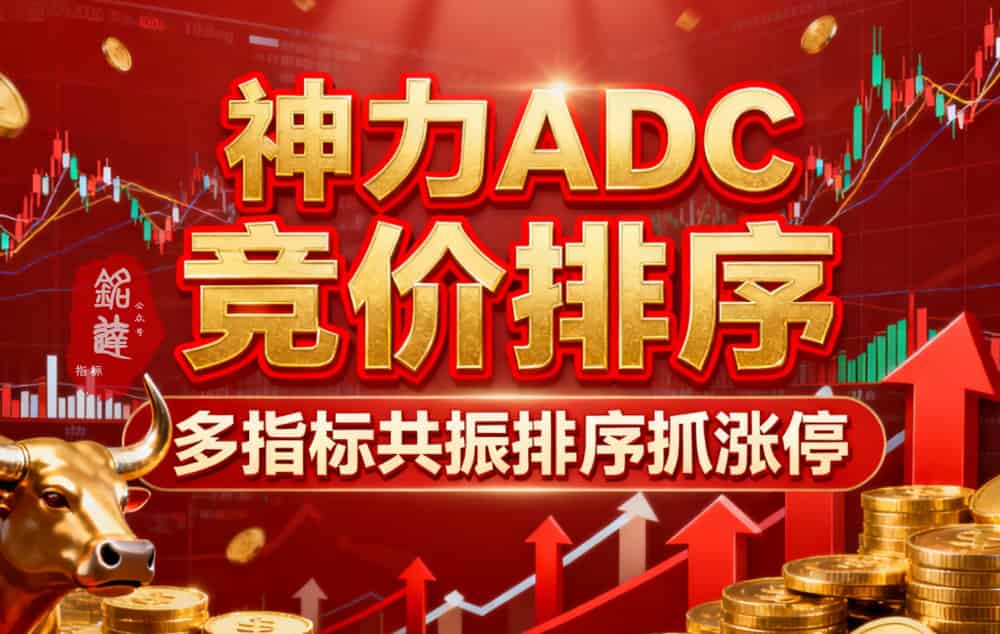 【神力ADC】N+15竞价排序模型！类似多指标共振