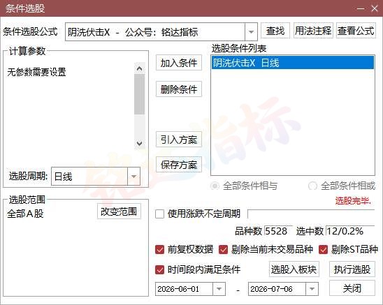 封神战法【阴洗伏击 】专抓高位阴线洗盘低吸拐点  双层区间共振埋伏修复主升